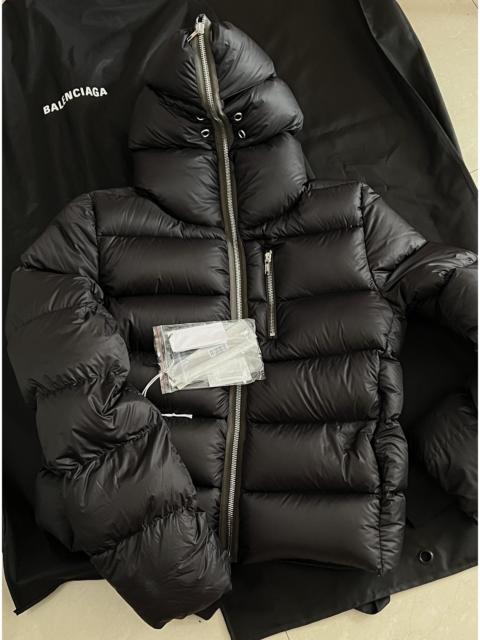 Rick Owens Rick Owens 22FW mask-style hooded down jacket