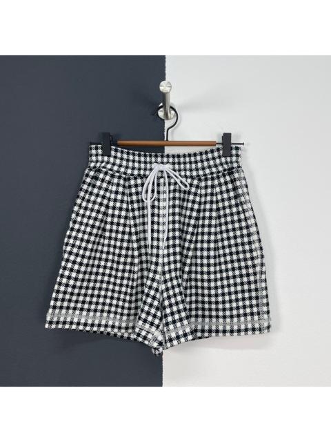 Miu Miu Miu Miu embroidered plaid shorts