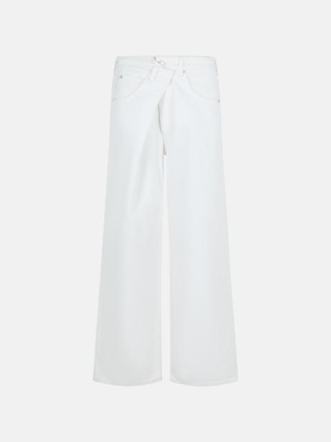 AGOLDE 'VANA' WHITE COTTON JEANS