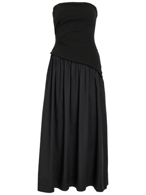 claretta dress navy clear blue STAUD STAUD CLARETTA DRESS NAVY CLEAR BLUE - R25R2201VN-NVCL