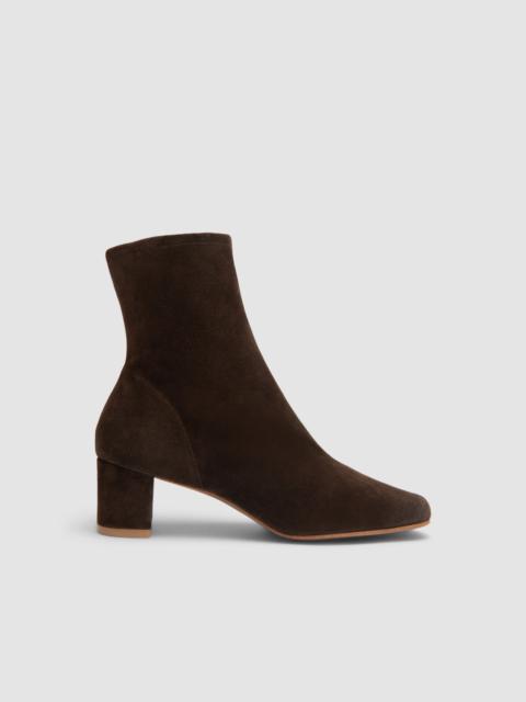 BY FAR Sofia Ristretto Suede Leather Ankle Boot