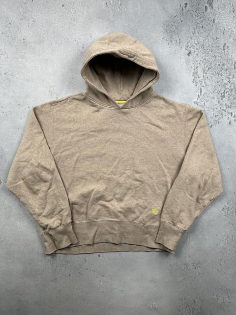 TORY BURCH Tory Burch Sport Minimalist Beige Cropped Hoodie Athleisure