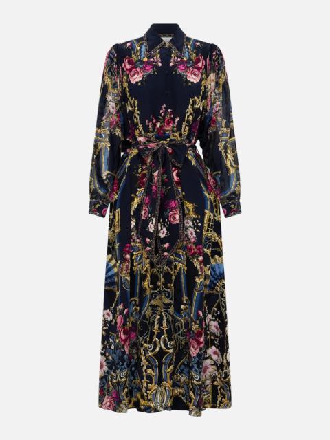 CAMILLA CURVED COLLAR SHIRT DRESS