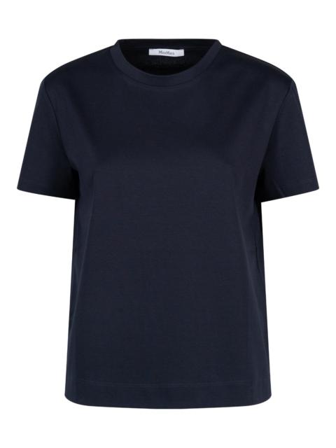 Max Mara Max Mara Women Cotton T-Shirt With Embroidered Logo On The Back