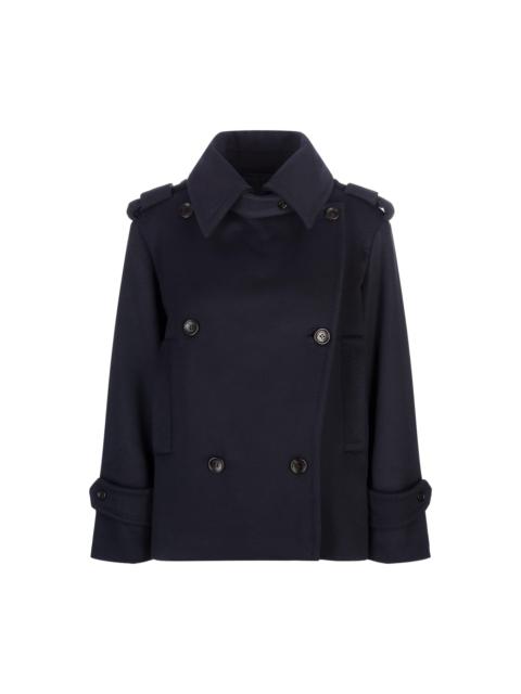Max Mara Navy Blue Laveno Short Coat