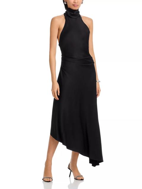 SIMKHAI Monica Satin Midi Dress