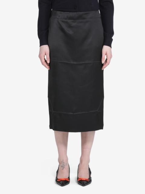 N°21 SATIN PENCIL SKIRT