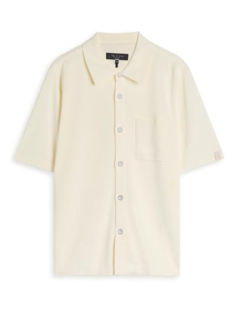 rag & bone Rag & Bone Fine-knit Polo Shirt