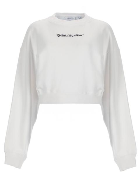 Off-White COTTON SWEATSHIRT WITH LOGO