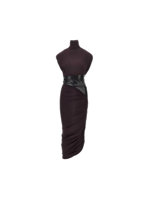 THE ANDAMANE The Andamane Stretch Viscose Long Dress Black