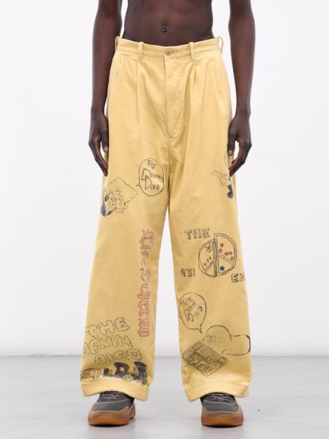 Kapital 'Memorial Paint' Baggy Corduroy Trousers