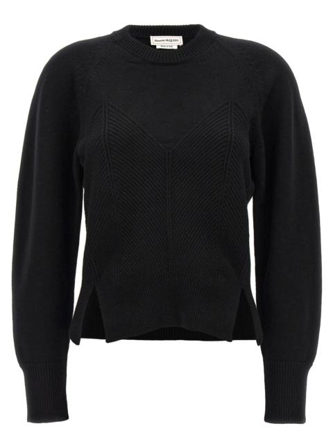 Alexander McQueen Mcqueen Women 'Chevron Corset' Sweater