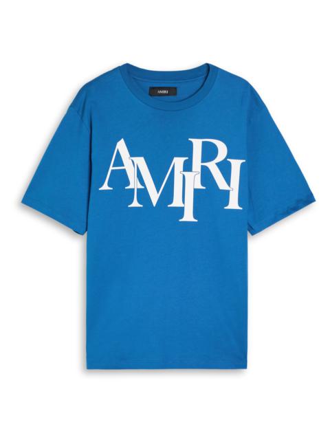 Amiri Staggered Logo Cotton T-shirt