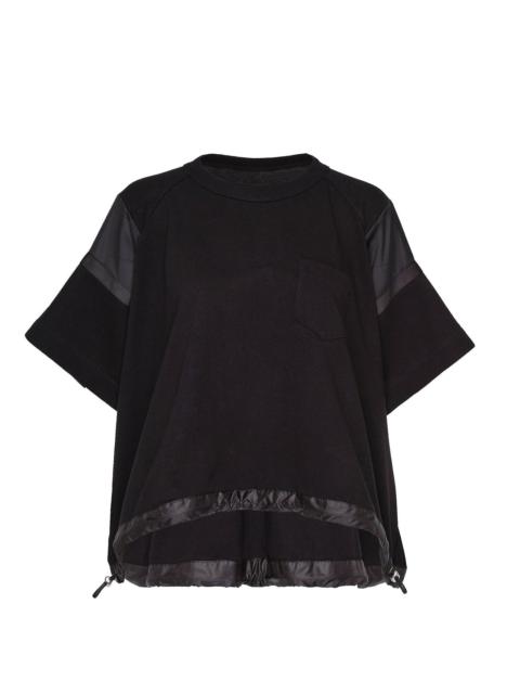 sacai Satin X Cotton Jersey T-Shirt