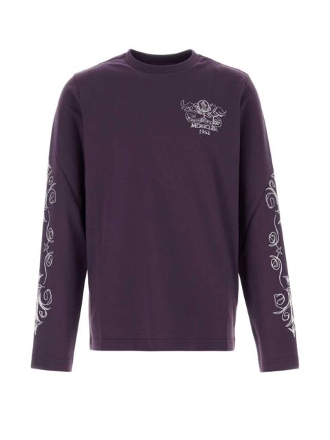 Moncler Moncler Men Purple Cotton T-Shirt