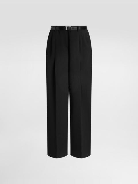 Dolce & Gabbana Wool gabardine trousers