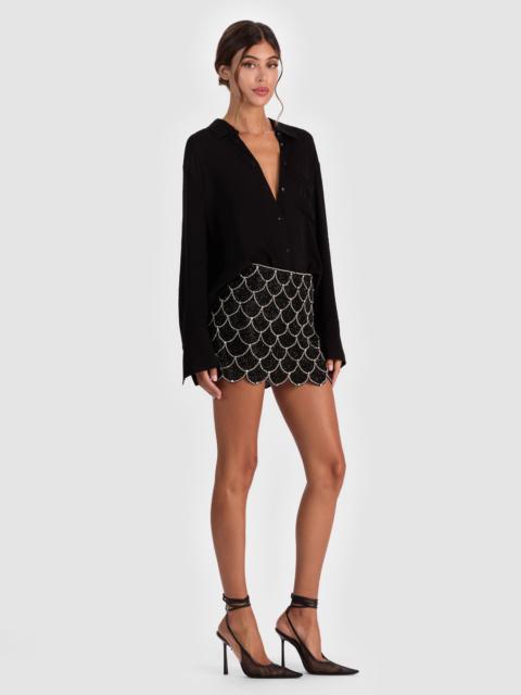 Alice + Olivia RUBI EMBELLISHED MINI SKIRT