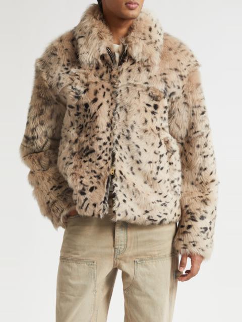 AMIRI AMIRI Deer Genuine Shearling Jacket in Dark Brown at Nordstrom