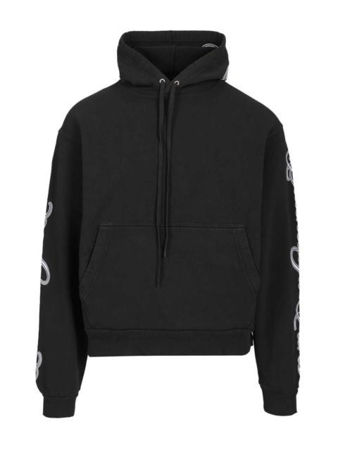 BALENCIAGA Balenciaga Men Cursive Oversized Hoodie