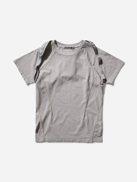 HYEIN SEO Women's Dyed T-Shirt with Backstrap Sand Grey