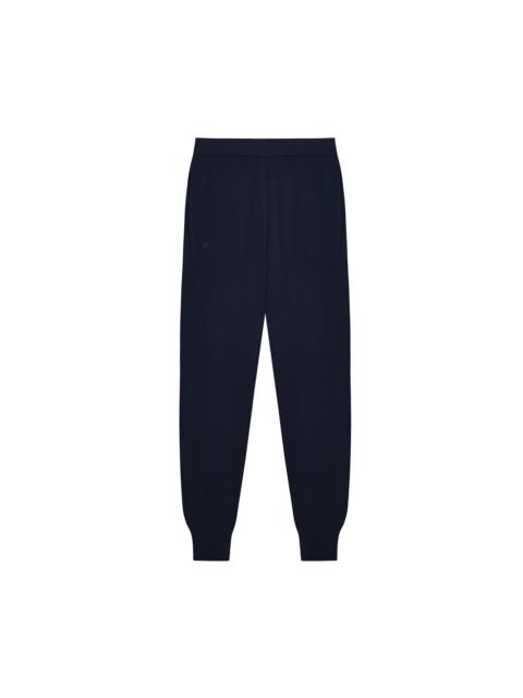 Womens Regenerative Merino Wool Track Pants - Navy