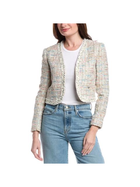 Alice + Olivia alice + olivia Peyton Cropped Tweed Jacket