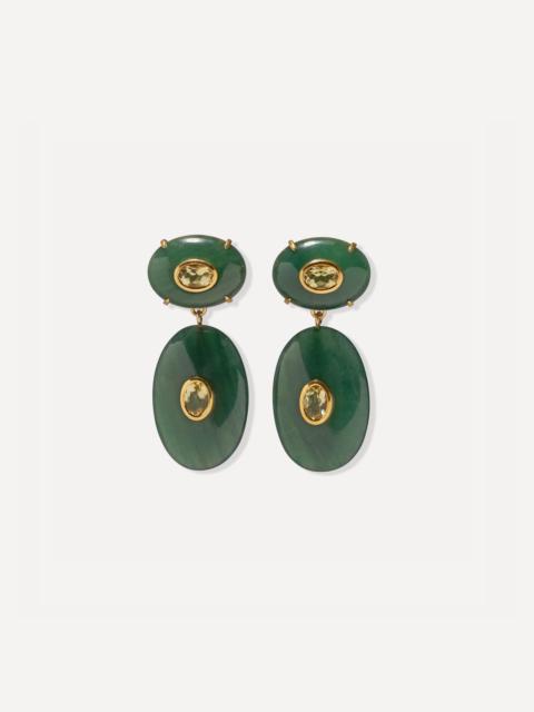 LIZZIE FORTUNATO 24ct Gold-Plated Dorothy Earrings