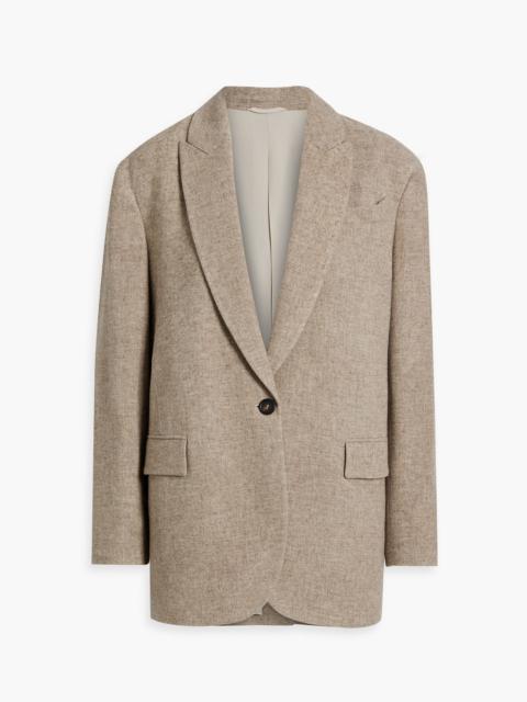 Brunello Cucinelli Bead-embellished yak blazer