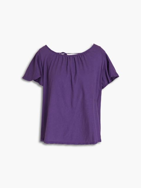 ba&sh Open-back cotton-jersey T-shirt