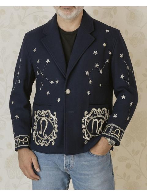 RARE VINTAGE ISSEY MIYAKE EMBROIDERED ZODIAC STARS BLAZER