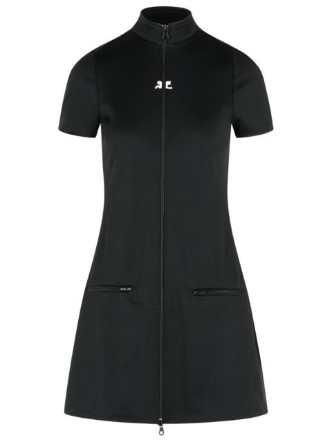 courrèges Courreges 'Interlock' Black Polyester Dress Women