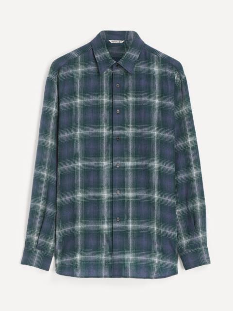 AURALEE Airy Wool Check Shirt