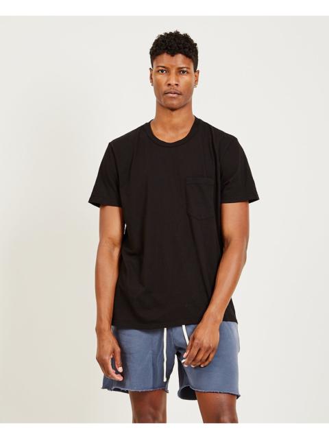 LES TIEN Classic Pocket Tee Jet Black