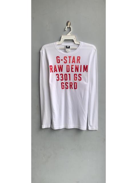 Other Designers G Star Raw - G Star Raw Spellout L/S Tee