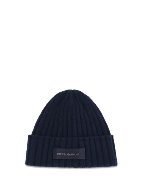 Dolce & Gabbana Dolce & Gabbana Wool Beanie Hat Blu Scurissimo Men