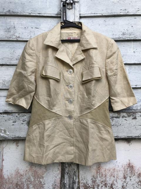 Loewe Loewe Linen Leather Patch SS Button Jacket