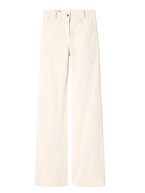 NILI LOTAN Florence Corduroy Pant in Stone
