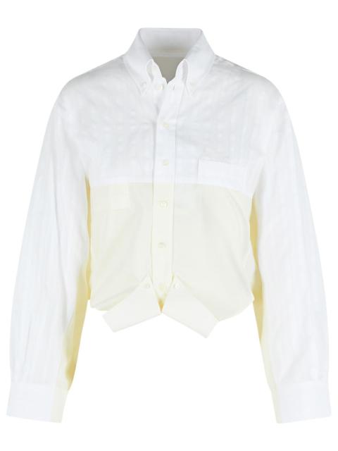 MM6 Maison Margiela MM6 Maison Margiela Mirror Effect Cotton Shirt White