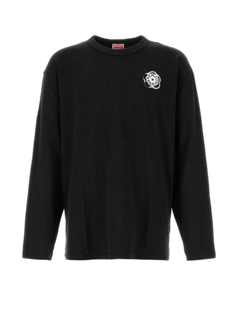 KENZO Kenzo Men Black Cotton Oversize T-Shirt