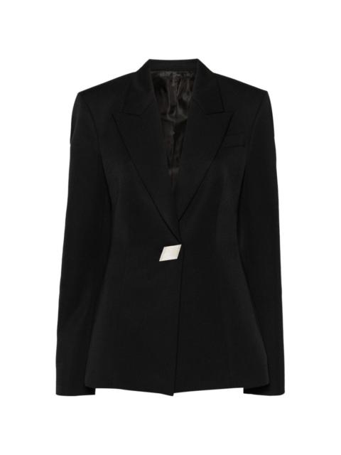 THE ATTICO single-breasted virgin-wool blazer