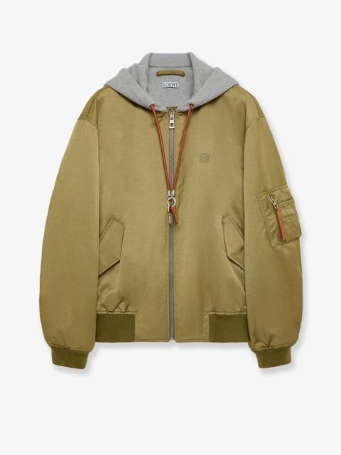 Loewe Loewe Technical fabric bomber with hood (IT 50)