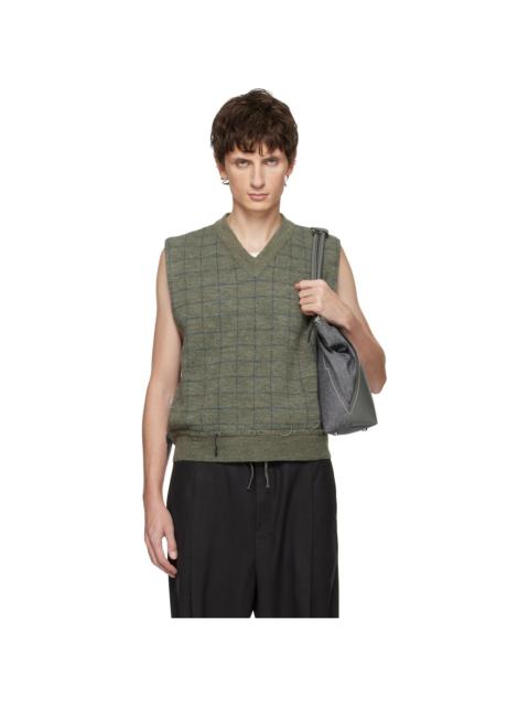 Maison Margiela Green Knit Vest