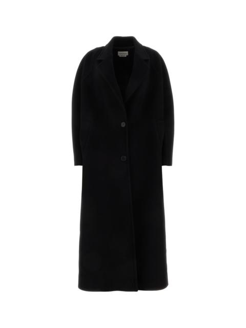 Alexander McQueen Black wool blend oversize coat