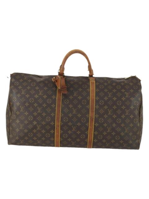 Louis Vuitton Keepall leather travel bag