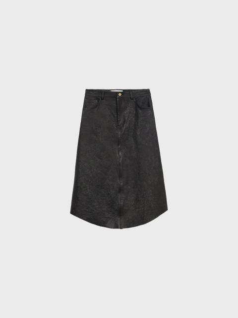 Blumarine ASYMMETRIC LEATHER SKIRT