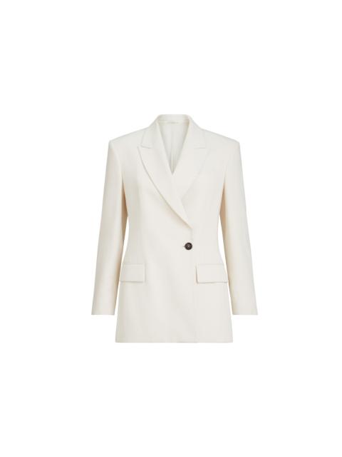 Brunello Cucinelli Brunello Cucinelli Couture twill blazer in Milk at Nordstrom