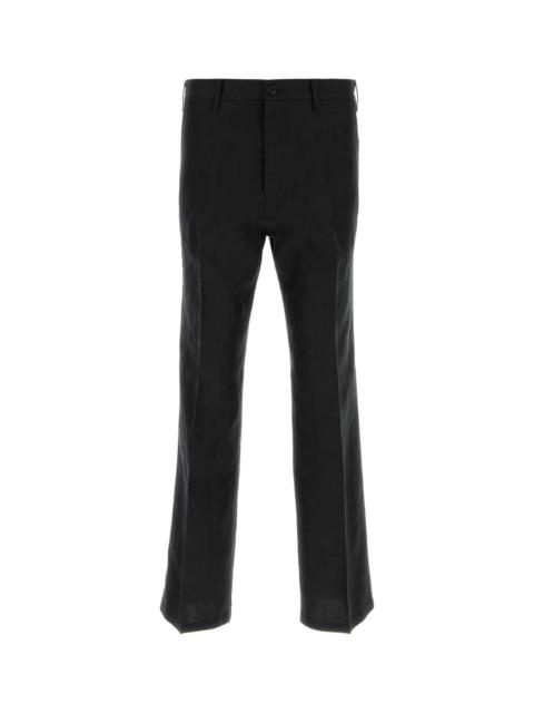 Prada Prada Men Black Linen Pant