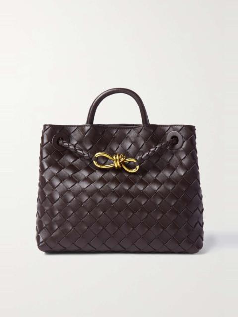 Andiamo small intrecciato leather tote