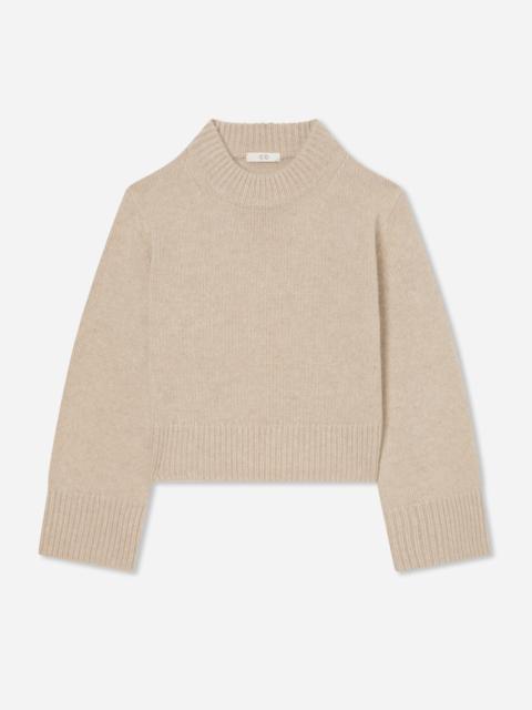 CO Cropped Oversized Sweater in Cashmere