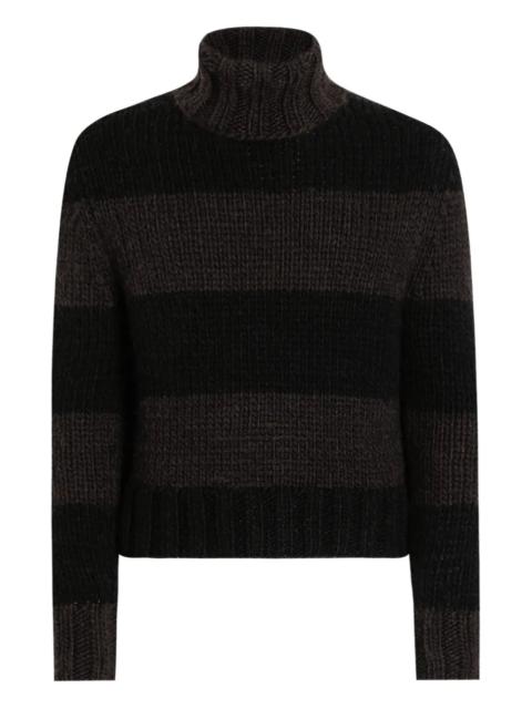 Dolce & Gabbana Striped Turtleneck Sweater